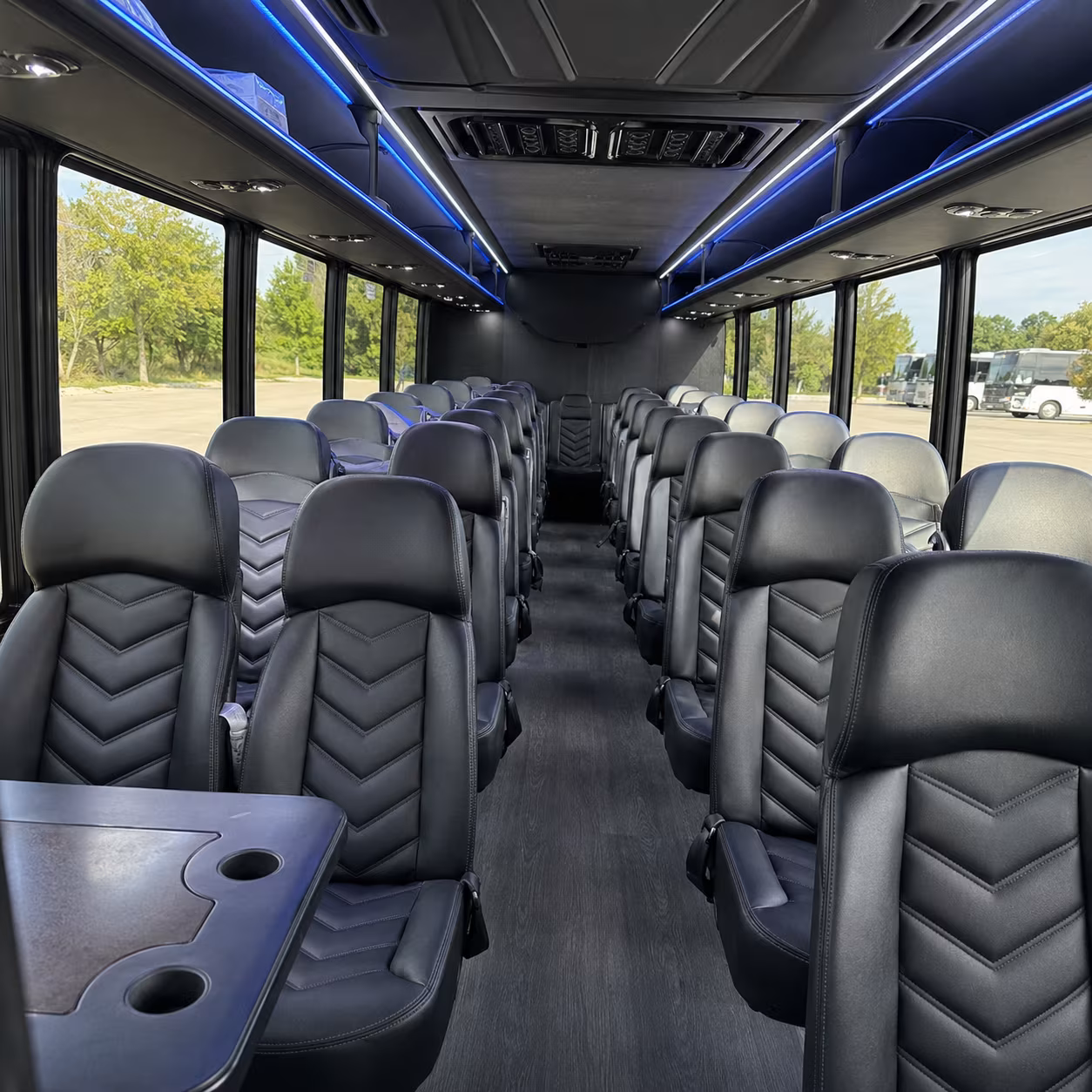 25 passenger minibus inside