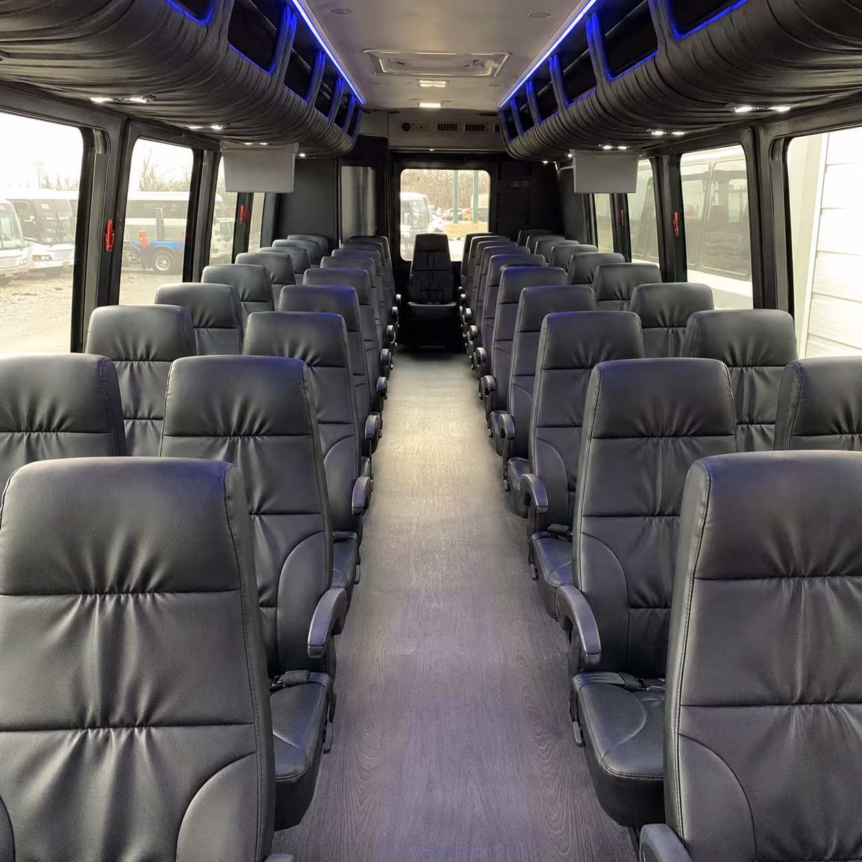 28 passenger minibus interior