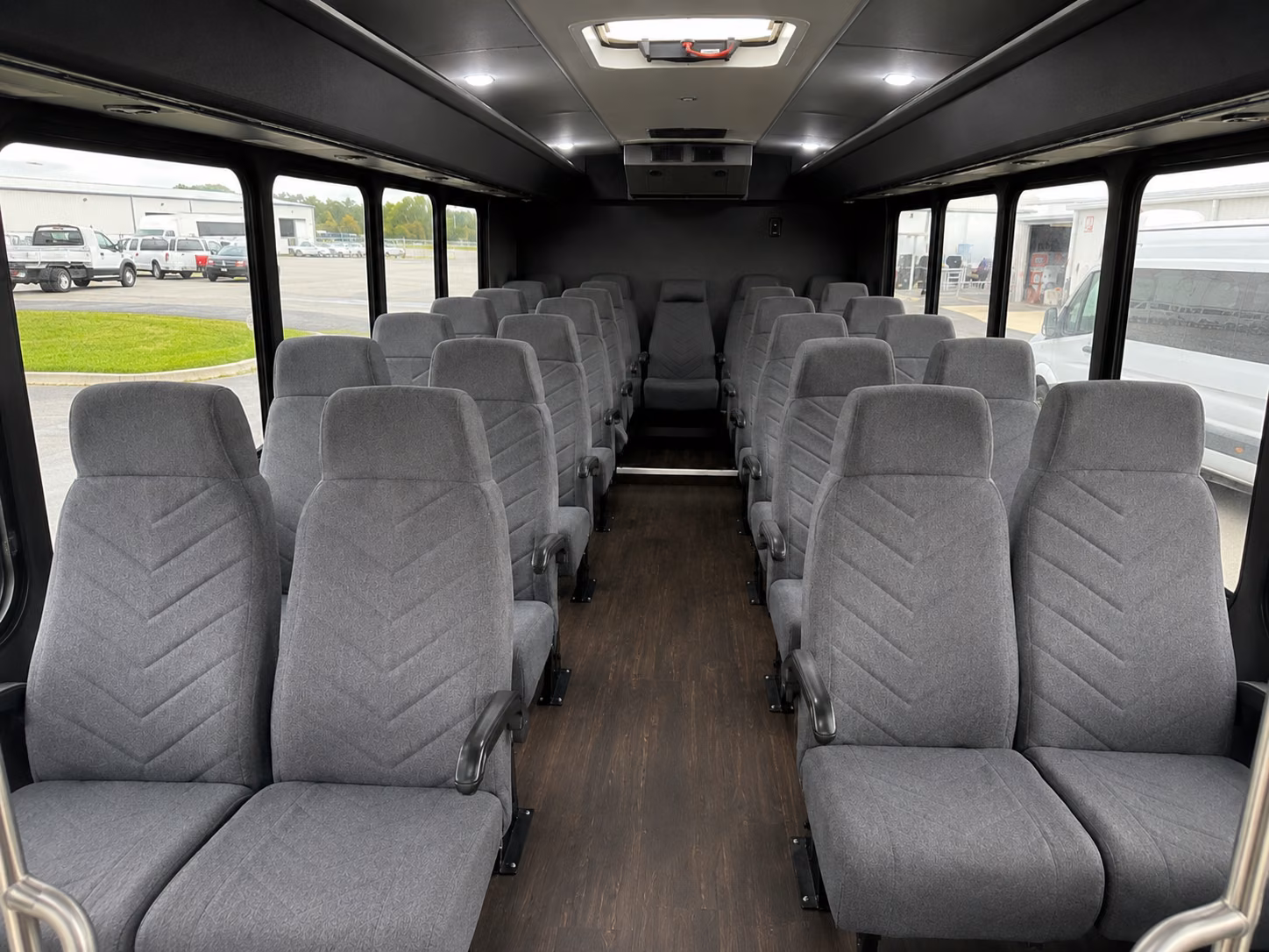 reading 18 passenger minibus interior