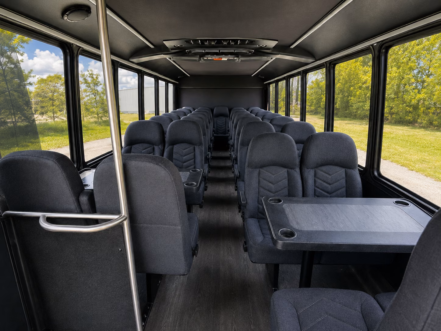 reading 20 passenger minibus inside