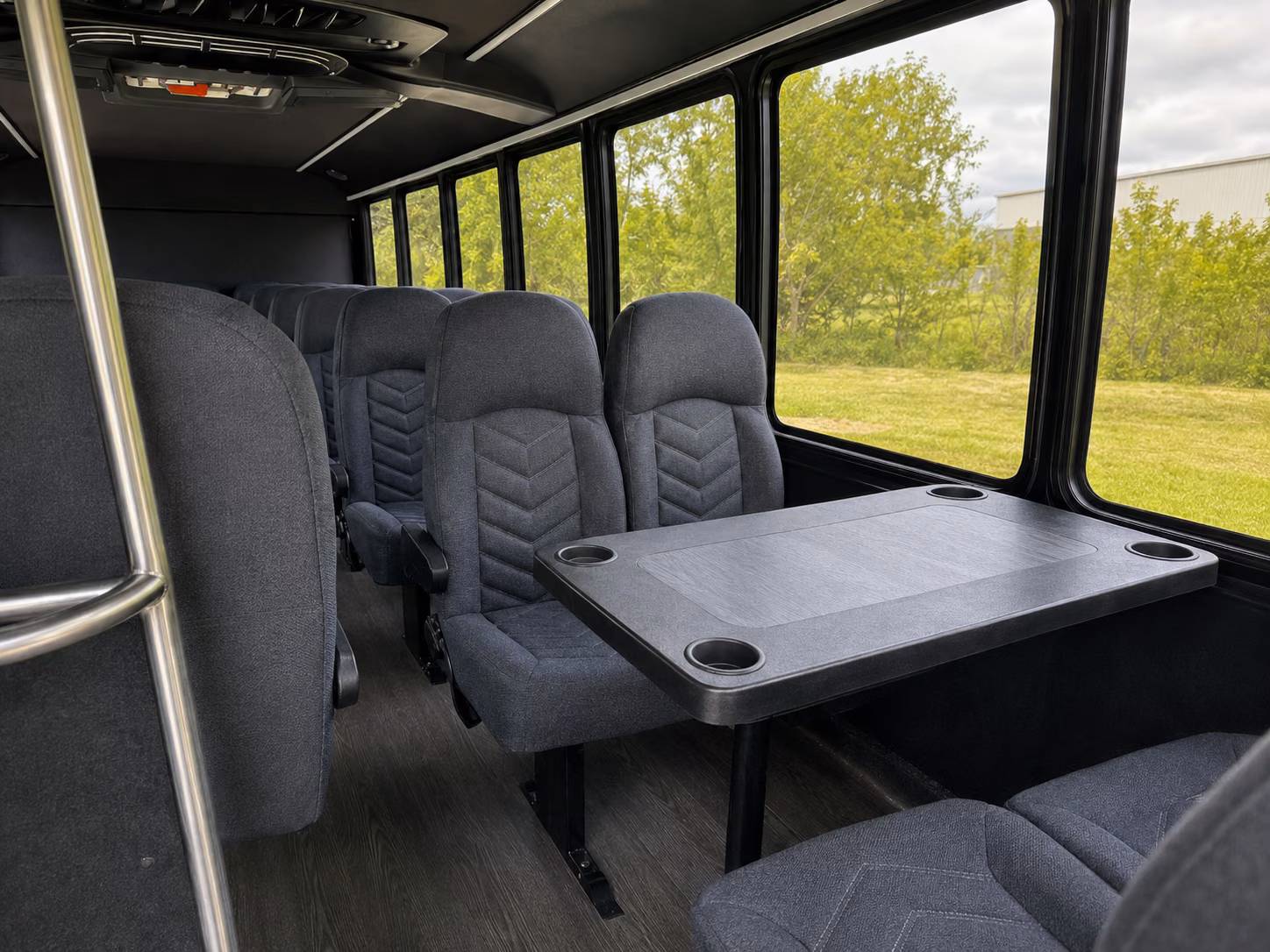 reading 20 passenger minibus interior