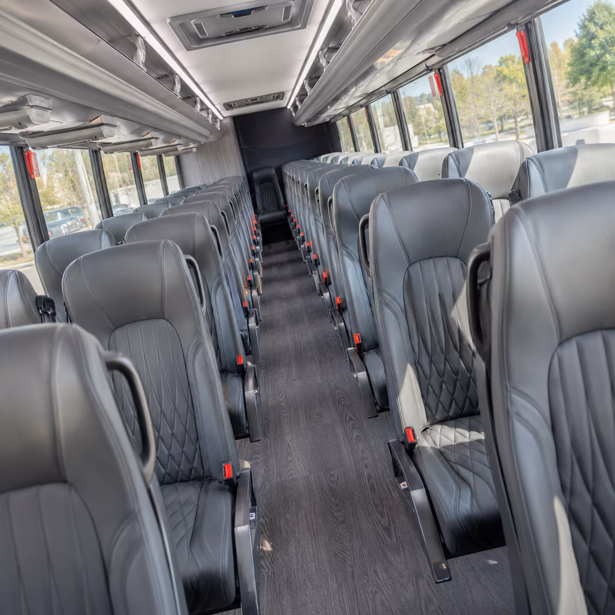 reading 30 passenger minibus interior