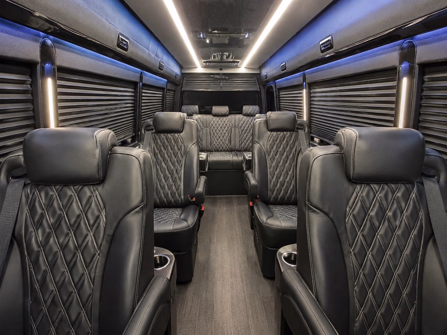 reading sprinter van with driver inside
