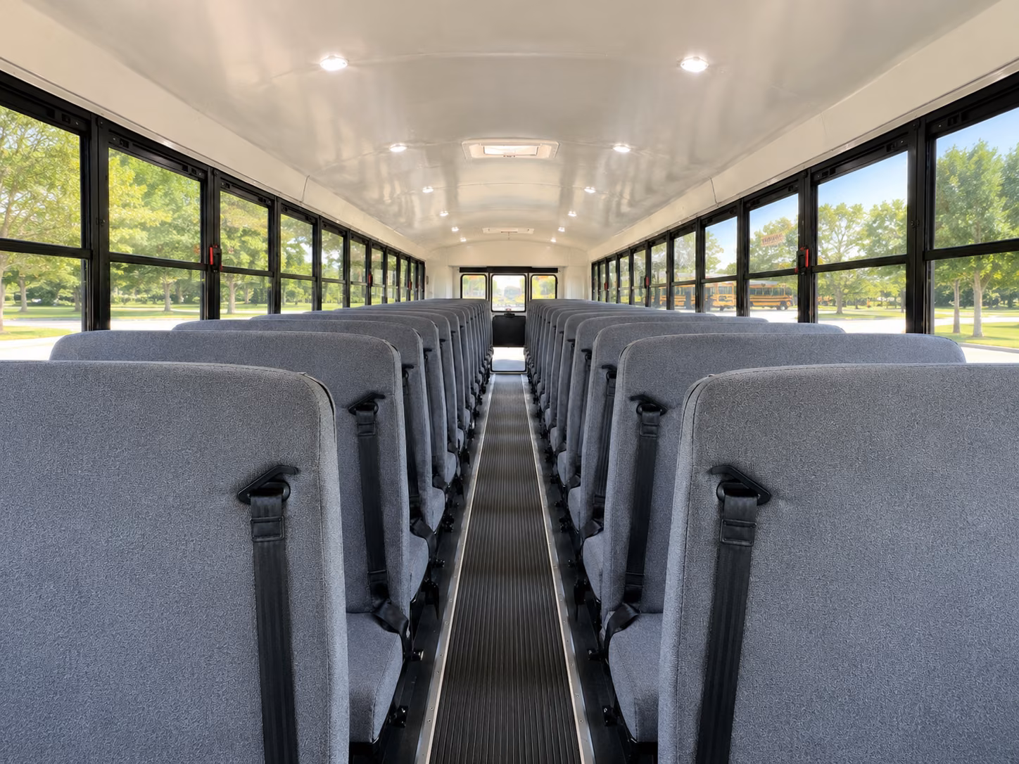school bus interior